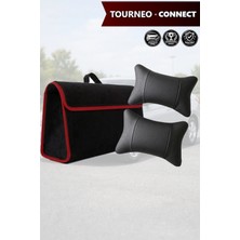 Automod Tourneo Connect Uyumlu Koltuk Yastığı Lüks Spor Model Bagaj Çantası Siyah Renk