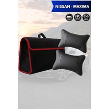 Automod Nissan Maxima Uyumlu Bagaj Çantası Lüks Koltuk Yastığı Spor Model Siyah Renk