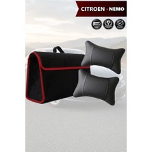 Automod Citroen Nemo Uyumlu Koltuk Yastığı Bagaj Çantası Lüks Spor Model Siyah Renk