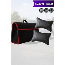 Automod Suzuki Swace Uyumlu Koltuk Yastığı Bagaj Çantası Lüks Spor Model Siyah Renk