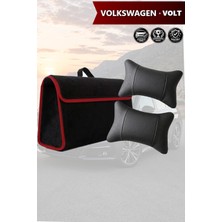 Automod Volkswagen Volt Uyumlu Lüks Bagaj Çantası Spor Model Koltuk Yastığı Siyah Renk