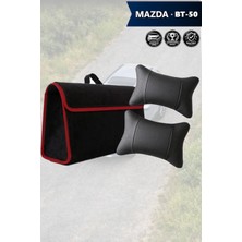 Automod Mazda BT50 Uyumlu Lüks Spor Model Koltuk Yastığı Bagaj Çantası Siyah Renk
