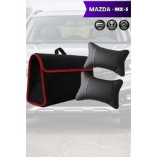 Automod Mazda Mx5 Uyumlu Koltuk Yastığı Bagaj Çantası Lüks Spor Model Siyah Renk