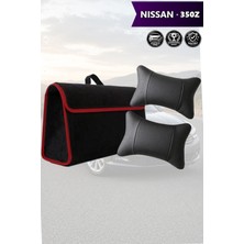 Automod Nissan 350Z Uyumlu Spor Model Lüks Bagaj Çantası Koltuk Yastığı Siyah Renk