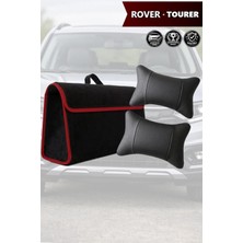 Automod Rover Tourer Uyumlu Spor Model Koltuk Yastığı Lüks Bagaj Çantası Siyah Renk
