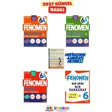 Fenomen Yayıncılık 6.sınıf Matematik A + Fen Bilimleri A + Türkçe A ve Paragraf Soru Bankası Zamansız Ajanda Hediyeli Maarif Model 2027