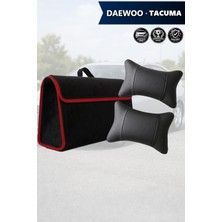 Automod Daewoo Tacuma Uyumlu Lüks Spor Model Bagaj Çantası Koltuk Yastığı Siyah Renk