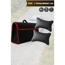 Automod Fiat  Tofas Murat 124 Uyumlu Bagaj Çantası Lüks Koltuk Yastığı Spor Model Siyah Renk