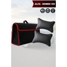 Automod Alfa Romeo 159 Uyumlu Koltuk Yastığı Bagaj Çantası Lüks Spor Model Siyah Renk