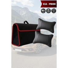 Automod Kia Pride Uyumlu Spor Model Bagaj Çantası Koltuk Yastığı Lüks Siyah Renk