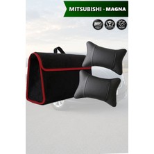 Automod Mitsubishi Magna Uyumlu Lüks Spor Model Bagaj Çantası Koltuk Yastığı Siyah Renk