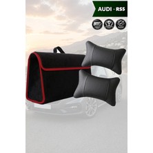 Automod Audi Rs5 Uyumlu Bagaj Çantası Koltuk Yastığı Spor Model Lüks Siyah Renk