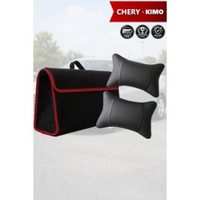 Automod Chery Kimo Uyumlu Bagaj Çantası Koltuk Yastığı Spor Model Lüks Siyah Renk