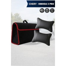 Automod Chery Omoda 5 Pro Uyumlu Lüks Spor Model Bagaj Çantası Koltuk Yastığı Siyah Renk