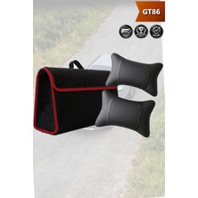 Automod GT86 Uyumlu Spor Model Bagaj Çantası Lüks Koltuk Yastığı Siyah Renk