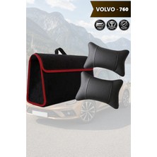 Automod Volvo 760 Uyumlu Bagaj Çantası Spor Model Lüks Koltuk Yastığı Siyah Renk