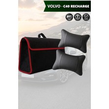 Automod Volvo C40 Recharge Uyumlu Koltuk Yastığı Lüks Spor Model Bagaj Çantası Siyah Renk