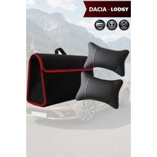 Automod Dacia Lodgy Uyumlu Spor Model Bagaj Çantası Lüks Koltuk Yastığı Siyah Renk