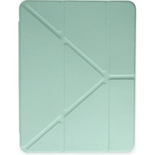 Mey İthalat Mey Ithalat®   iPad 2022 10.9 (10.nesil) Kılıf Kalemlikli Mars Tablet Kılıfı - Açık Yeşil