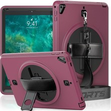 Mey İthalat Mey Ithalat®   iPad 5 Air 9.7 Kılıf Strap-C Otterbox Tablet Kapak - Mürdüm