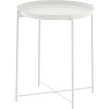 Ikea Gladom Beyaz 45X53 cm Tepsili Sehpa