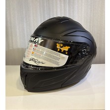 Kask Sway Sw 919 Matt Black Line Çene Açılır
