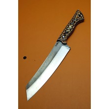 Atak Cumhur Serisi Ömürlük Japon Kiritsuke Şef Bıçağı N690 Çelik Verzalit Gövde