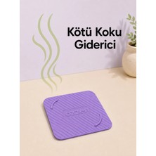 Ozzen Lila Kötü Koku Böcek Önleyici Silikon Mat Banyo Mutfak Lavabo Balkon Gider Tıpası Kapağı