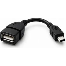 Mini USB OTG Dönüştürücü Kablo - 5 Pin USB Çevirici Kablo Dayanıklı Tasarım ile Kullanım Kolaylığı