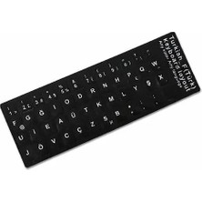 1 Adet Türkçe F Klavye Sticker Notebook Pc Uyumlu Klavye Etiketi Silinmez Yapışkanlı Türkçe Harfler