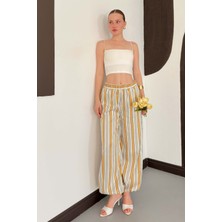 Very Moda Çizgili Salaş Pantolon | D3094