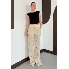 Very Moda Kadın Güpürlü Pantolon
