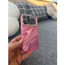 Mavi Makro Krom Parlaklığında 3D Dalgalı Yüzey Ipone 17 Pro Max Kılıf
