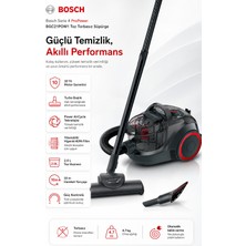 Bosch Toz Torbasız Elektrikli Süpürge, Turbo Başlık, Power Aircycle Teknolojisi, Yıkanabilir Hepa Filtre, 2 L Toz Haznesi, 10 M Hareket Alanı, 10 Yıl Motor Garantisi