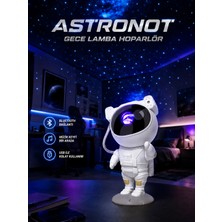 Hype Store Projeksiyon Astronot Lamba Speaker Sevimli Astronot Bluetooth Hoparlör Yeni Nesil