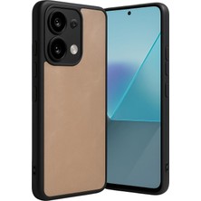 Kmrsfres Newface Xiaomi Redmi Note 13 Pro 5g Kılıf Aras Deri Kapak - Pudra