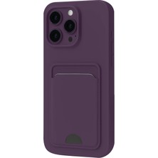 Kmrsfres Newface Iphone 16 Pro Kılıf Kelvin Kartvizitli Silikon - Derin Mor