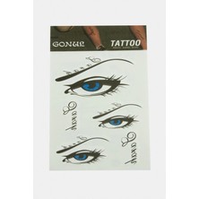 Zero Land Shophnrl Göz Tattoo Dövme Sticker Beyaz