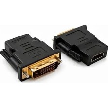 HDMI Dişi - DVI (24+1) Erkek Dönüştürücü Adaptör Uyumlu Video Dönüştürücü