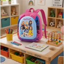 Shopiolog Kız Anaokulu Kreş Çocuk Valiz Sırt Çantası Çekçekli Tekerlekli Çanta