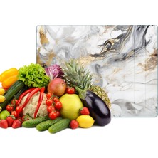 Reflexa Cam Kesme Tahtası Beyaz/gri Mermer Desenli Çok Amaçlı 35 x 25 cm