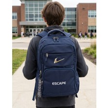 Escape Okul Günlük Hafif Kumaş Laptop Bölmeli 4 Gözlü Sırt Çantası