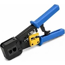 Profesyonel RJ45 Network Pensesi – Ağ Kablosu Sıkma, Kesme ve Soyma Aleti Ergonomik Tasarım
