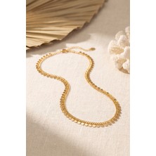 Enco Store Gold Renk Pul Model 60 cm Kadın Kolye