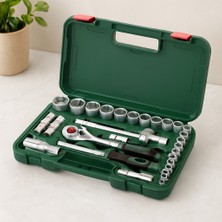 Enco Store 1/2 Inç 25 Parça Lokma Takımı (Çantalı)