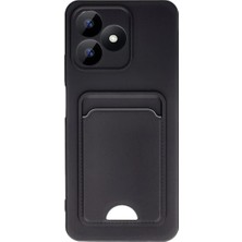 Enco Store Realme Note 50 4g Kılıf Kelvin Kartvizitli Silikon - Siyah