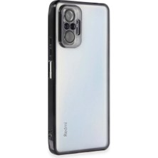 Enco Store Xiaomi Redmi Note 10 Pro Kılıf Razer Lensli Silikon - Siyah