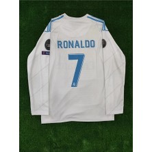 Rreal Madrid Cristiano Ronaldo 2018 Kiev Şampiyonlar Ligi Özel Tasarım Uzun Kol