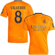 Real Madrid 2024/25 Sezonu Federico Valverde Deplasman Forması (Orange)