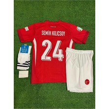 Türkiye Milli Takım Euro 2024 Semih Kılıçsoy Çocuk Forması 4'lü Set (Red)